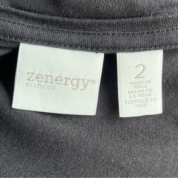 •CHICO'S• Cotton/Modal Sequin Penguin Pullover Top - Size Large (12) - Picture 2 of 9